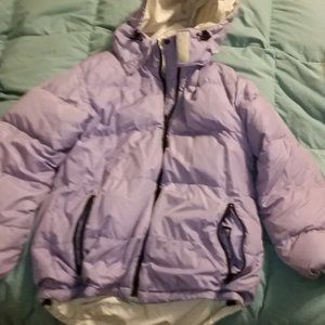 Lands End reversable  Puffer Down jacket sz Small